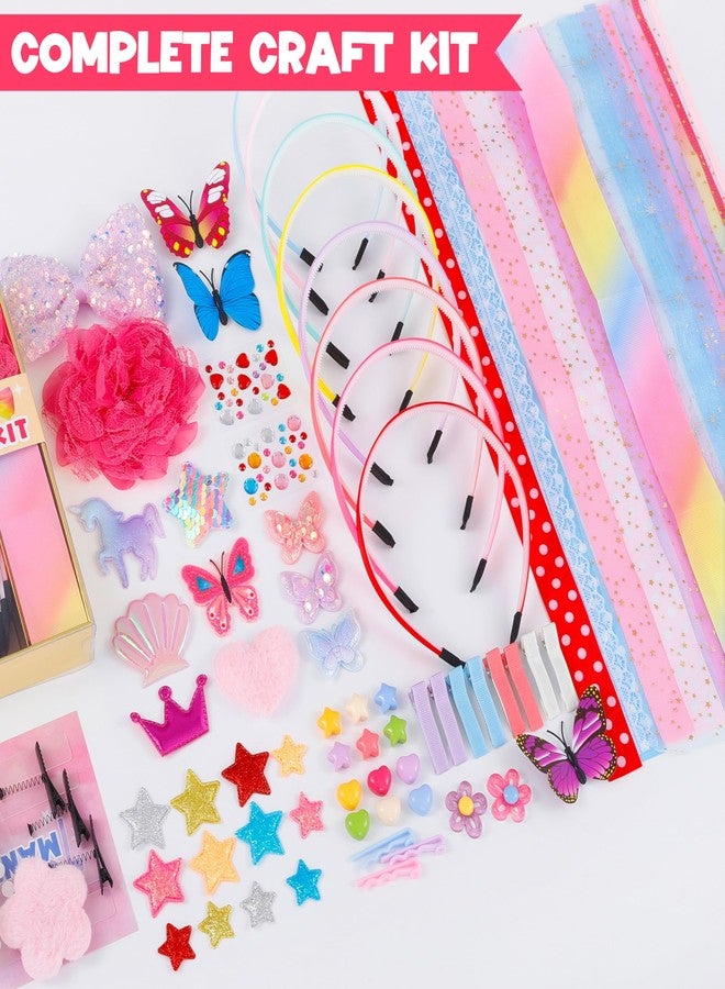 yasest Arts and Crafts Kit for Girls - DIY Headband Making Kit for Girls, 89pcs Fashion Hair Accessories Set, Art & Craft Gift for Kids 6-8 - Ideal Gifts for 5 6 7 8-12 Year Old Girl - Image 4